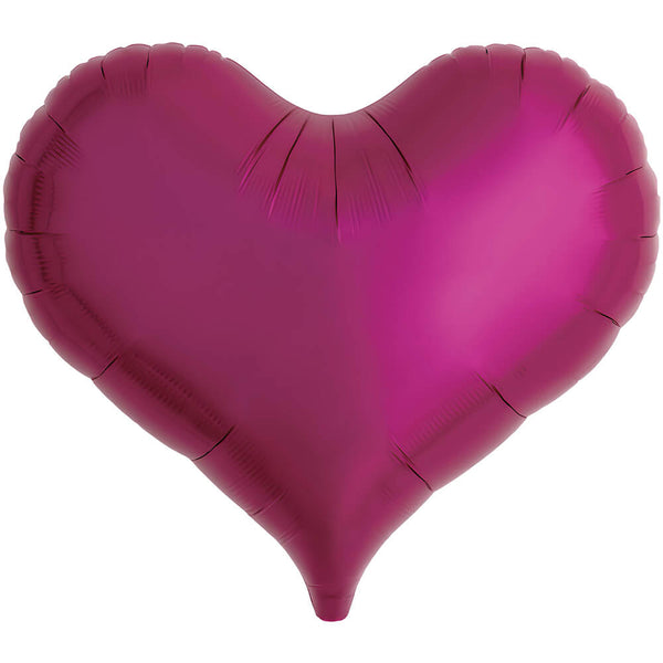 25 inch JELLY HEART - METALLIC MAGENTA - LA Balloons