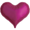 25 inch JELLY HEART - METALLIC MAGENTA - LA Balloons