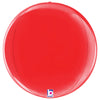 Betallic 22 inch DIMENSIONALS RED GLOBE Foil Balloon 25031P-B-P