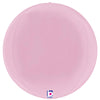 Betallic 22 inch DIMENSIONALS PASTEL PINK GLOBE Foil Balloon 25033P-B-P