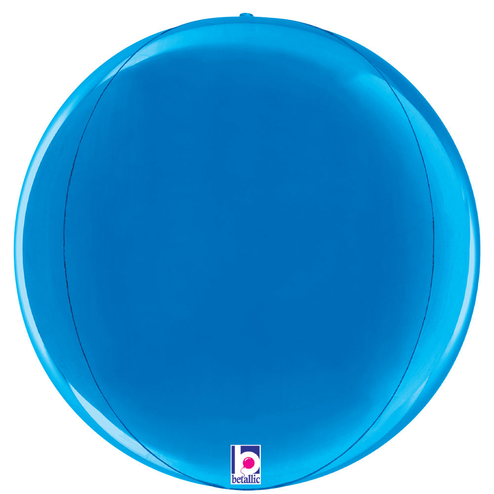 Betallic 22 inch DIMENSIONALS BLUE GLOBE Foil Balloon 25035P-B-P