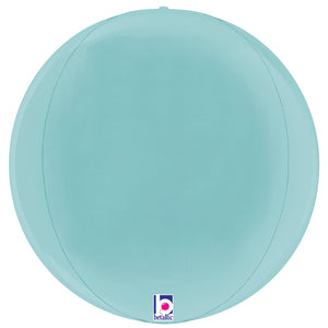 Betallic 22 inch DIMENSIONALS PASTEL BLUE GLOBE Foil Balloon 25037P-B-P