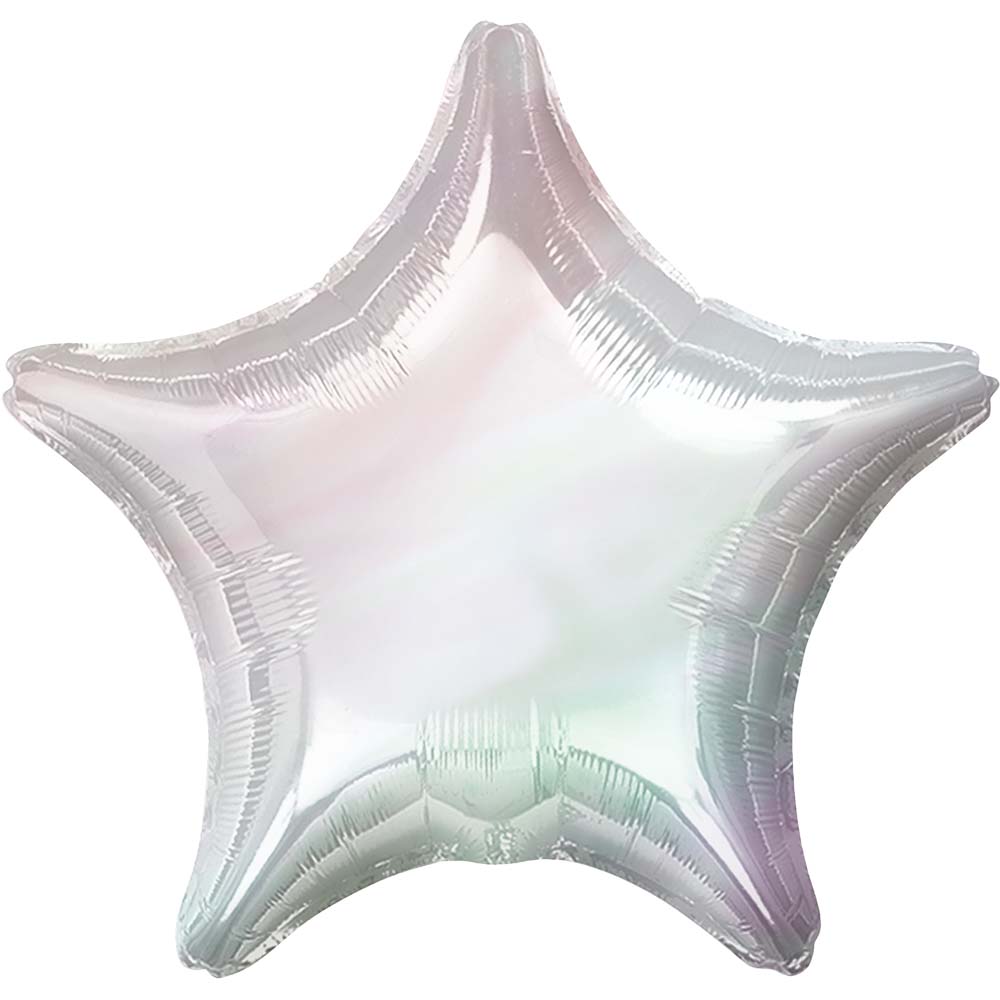 19 inch Anagram Star - Iridescent Foil Balloon - 25052