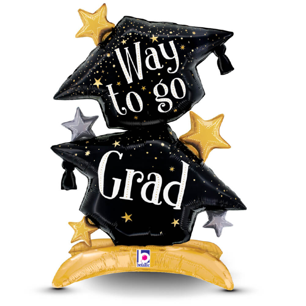 29 in Betallic Standups Way To Go Grad Cap Balloon 25351