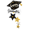 Betallic 66 inch SPECIAL DELIVERY GRADUATION STARS Foil Balloon 25450P-B-P