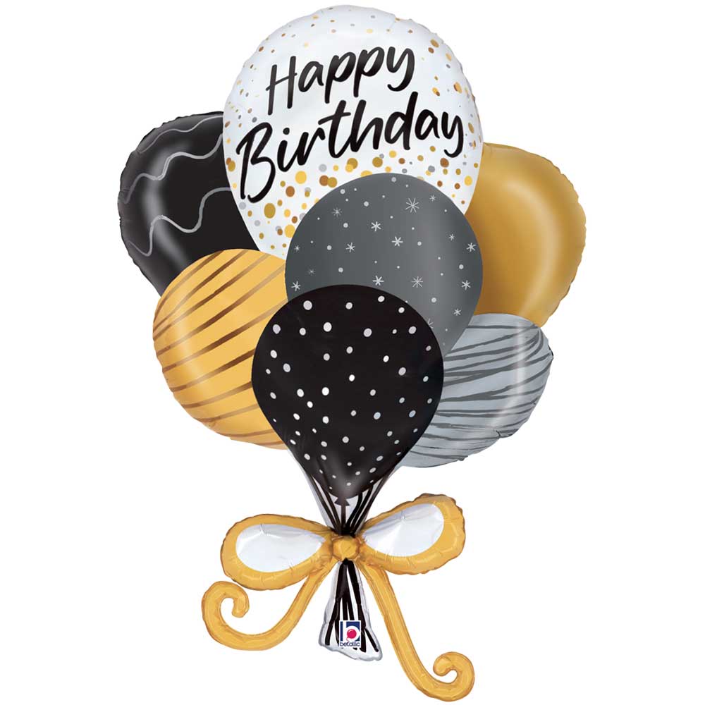 38 inch SATIN BIRTHDAY BALLOONS