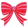 41 inch STRIPED RED BOW