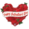 28 inch SATIN VALENTINE ROSE HEART