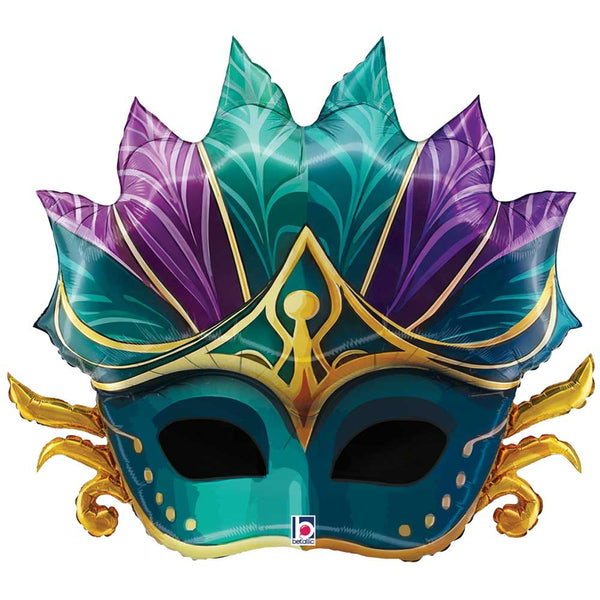 33 inch OPULENT MARDI GRAS MASK
