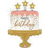 26 inch HOLOGRAPHIC BIRTHDAY CAKE CONFETTI - LA Balloons