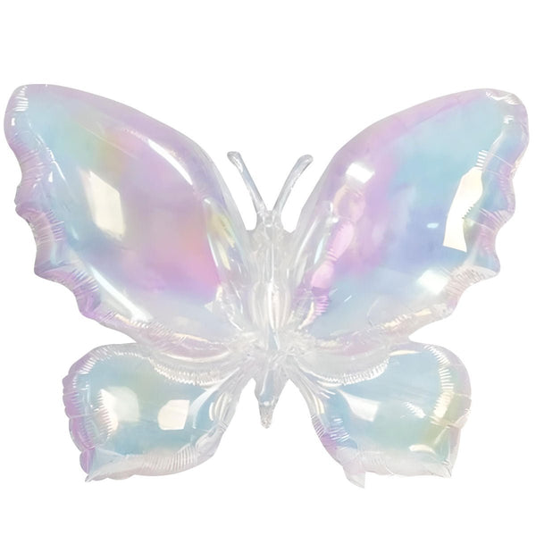 26 inch IRIDESCENT CLEAR BUTTERFLY - LA Balloons