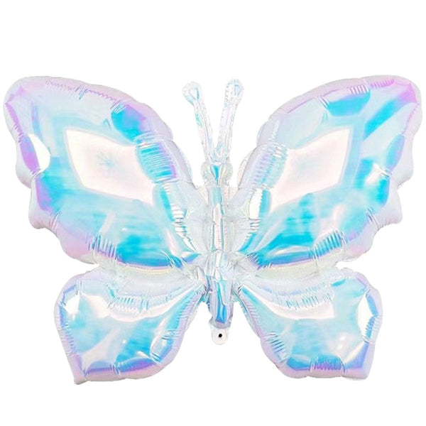 26 inch IRIDESCENT WHITE BUTTERFLY - LA Balloons