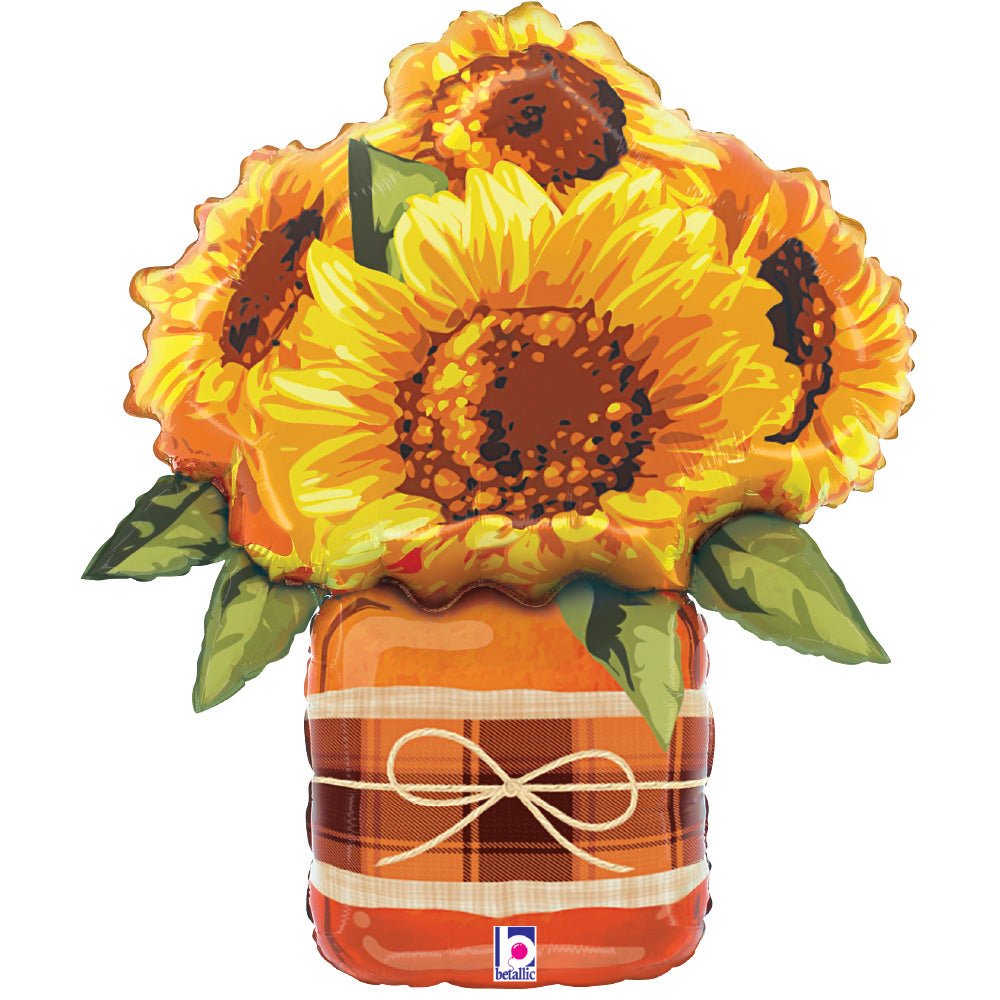 26 inch SUNFLOWER MASON JAR