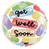 Betallic 18 inch CHEERFUL GET WELL BANDAIDS Foil Balloon 26222P-B-P