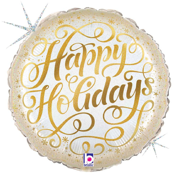 18 inch GLISTENING HAPPY HOLIDAYS