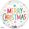 18 inch CHRISTMAS COLORFUL SNOWFLAKES