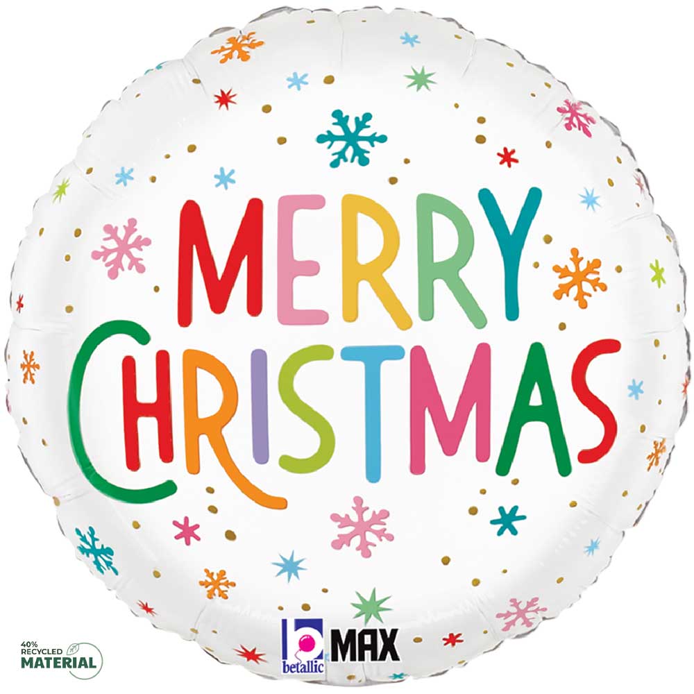 18 inch CHRISTMAS COLORFUL SNOWFLAKES