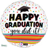 Betallic 18 inch FESTIVE GRADUATION Foil Balloon 26446P-B-P