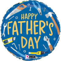 Betallic 18 inch HAPPY FATHER'S DAY TOOLS Foil Balloon 26456P-B-P