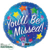 Betallic 18 inch YOU'LL BE MISSED STARS Foil Balloon 26459P-B-P