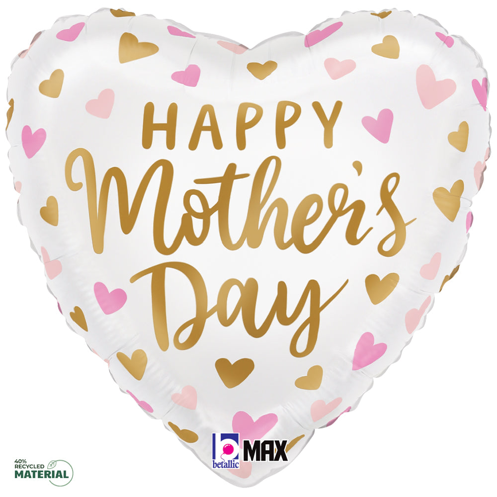 18 inch SATIN MOTHER'S DAY HEARTS