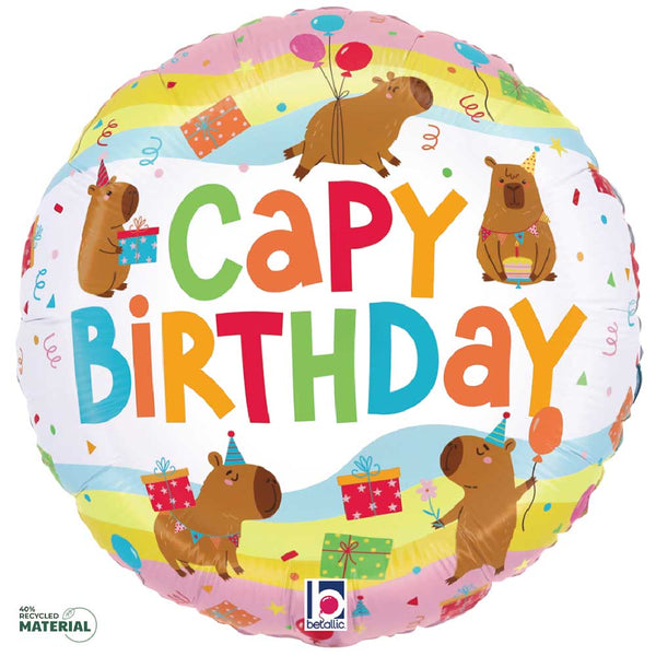 18 inch CAPYBARA BIRTHDAY