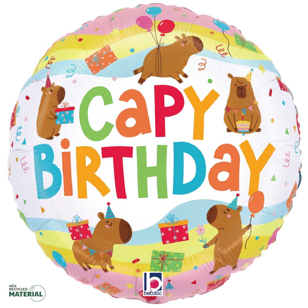 18 inch CAPYBARA BIRTHDAY
