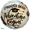 18 inch CONGRATS GRAD ADVENTURE BEGINS