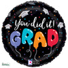 18 inch YOU DID IT GRAD BALLOON LETTERS