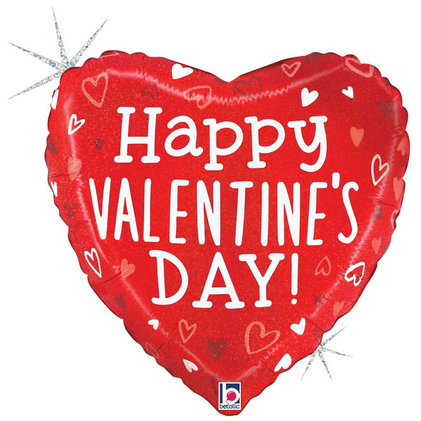 18 inch VALENTINE TOSSED HEARTS