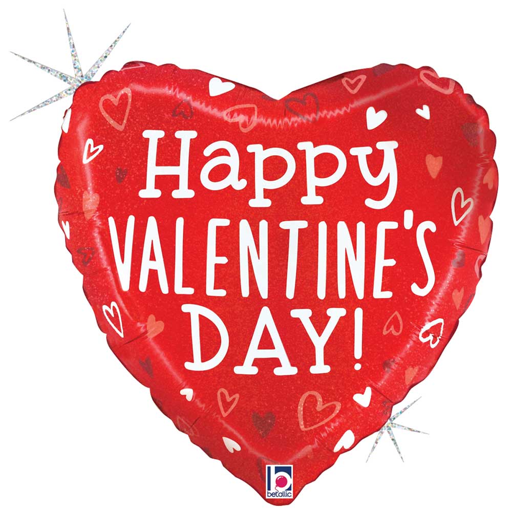 18 inch VALENTINE TOSSED HEARTS