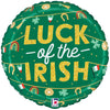 18 inch LUCK OF THE IRISH