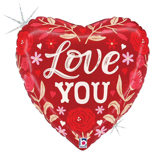 18 inch LOVE YOU FOLK ART