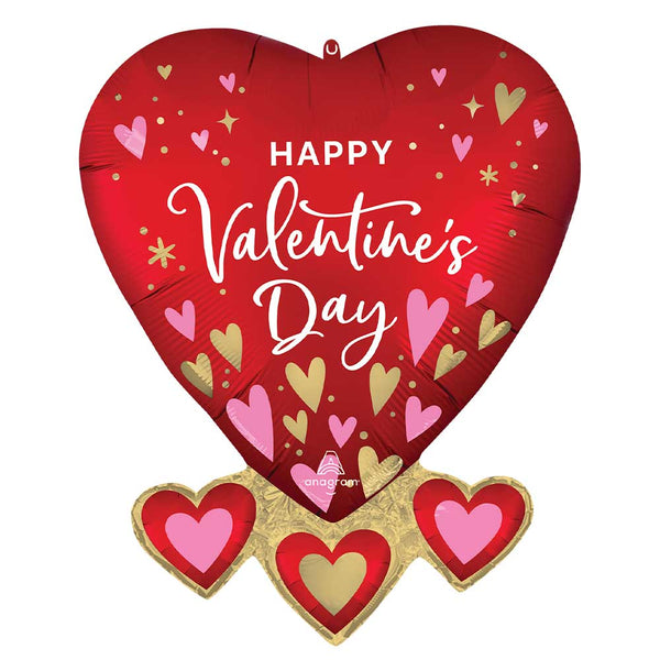27 inch SATIN HEARTFELT ELEGANCE - LA Balloons