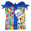 27 inch SATIN PAINTERLY DOTS BIRTHDAY - LA Balloons
