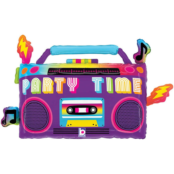 28 inch PARTY TIME BOOM BOX - LA Balloons