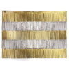 Unique 4 foot GOLD & SILVER FOIL FRINGE BACKDROP Party Decor 28185-UN