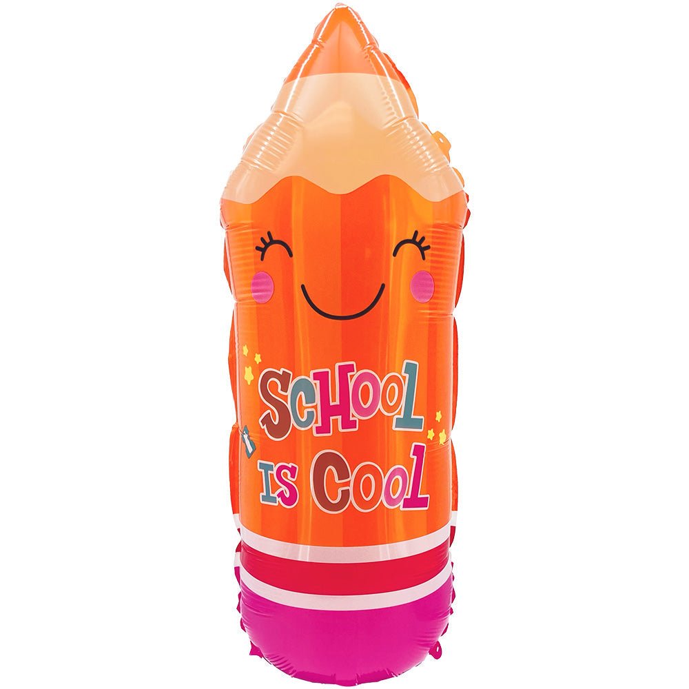 29 inch BACK TO SCHOOL PENCIL - ORANGE