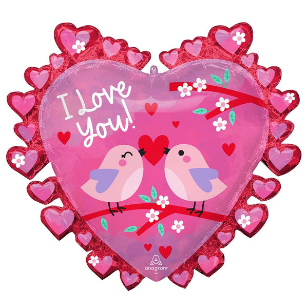 29 inch I LOVE YOU LOVE BIRDS - LA Balloons