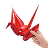 15 inch ORIGAMI CRANE METALLIC RED (AIR-FILL ONLY)