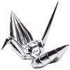 15 inch ORIGAMI CRANE METALLIC SILVER (AIR-FILL ONLY)