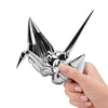 7 inch MINI ORIGAMI CRANE METALLIC SILVER (AIR-FILL ONLY)