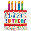 30 inch BIRTHDAY CAKE BRIGHT CANDLES - LA Balloons