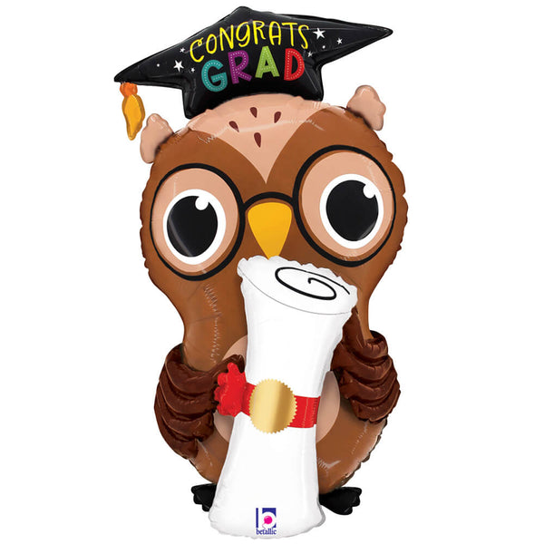 30 inch CONGRATS GRAD OWL DIPLOMA - LA Balloons