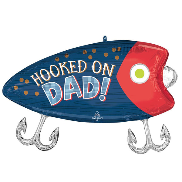 30 inch HOOKED ON DAD LURE - LA Balloons