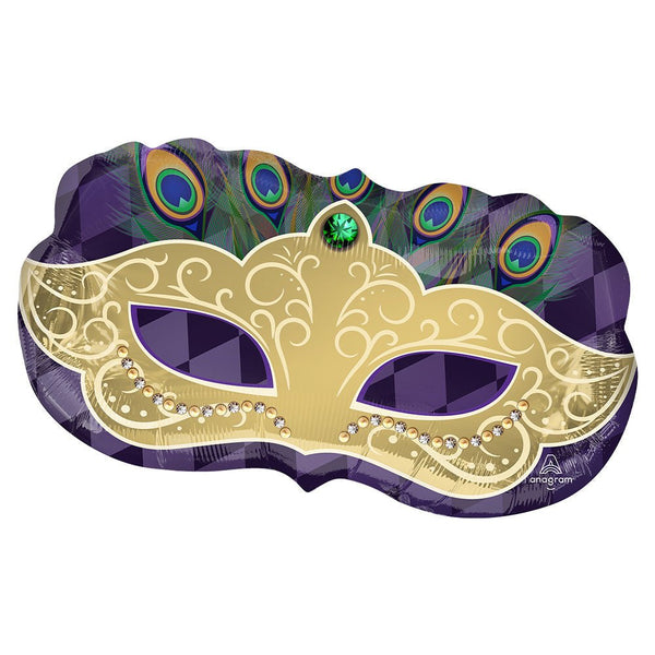 30 inch MARDI GRAS MASK - LA Balloons