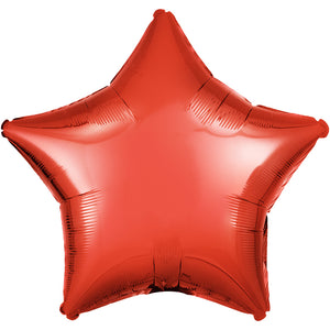 Anagram 19 inch STAR - METALLIC RED Foil Balloon 30584-02-A-U