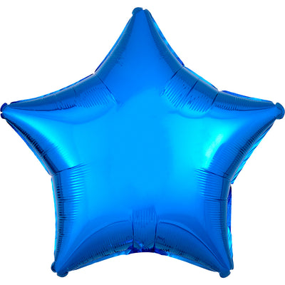 Anagram 19 inch STAR - METALLIC BLUE Foil Balloon 30592-02-A-U