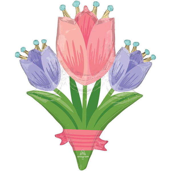 31 inch SPRING CHEER TULIPS - LA Balloons