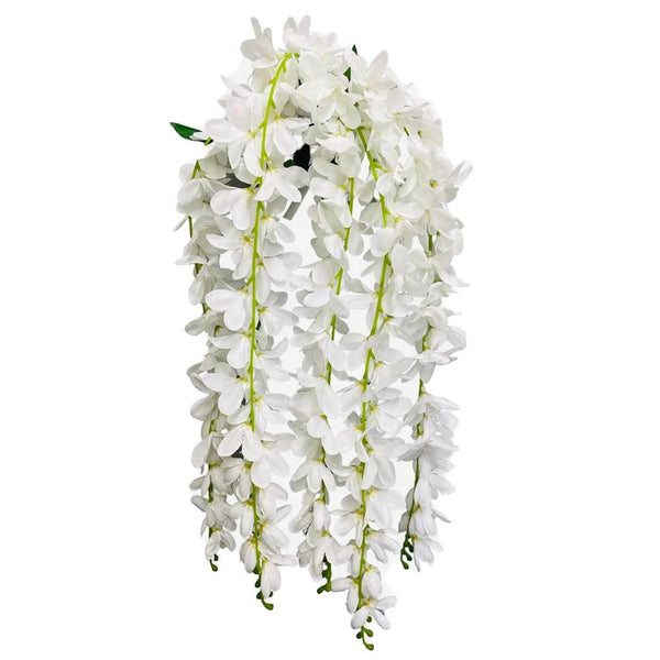 32 inch HANGING ORCHID BUSH - WHITE - LA Balloons